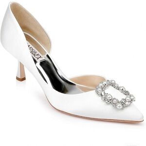 badgley mischka fabia wedding shoes pump